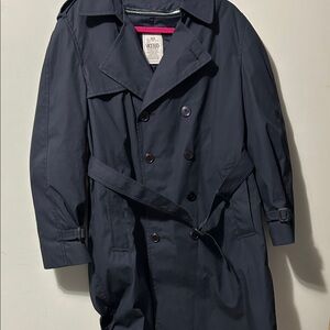 Men's Classic Navy Trench Coat